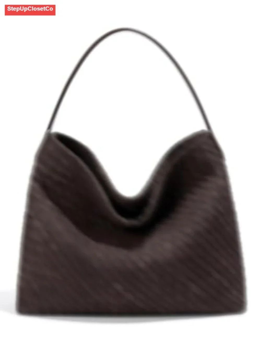 Slouchy Faux Suede Woven Hobo Bag Shoulder Satchel Tote for Women